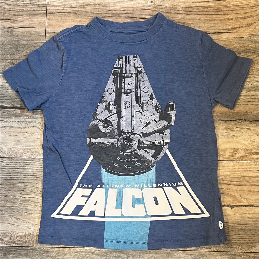 GAP Blue Millennium Falcon T-Shirt